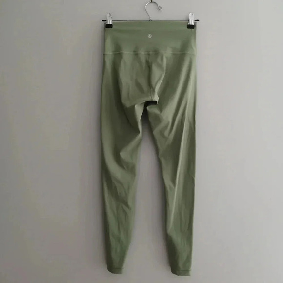 Lululemon Wunder Under High Rise 28" Legging Tights Vista Green Size 6 - Picture 4 of 15